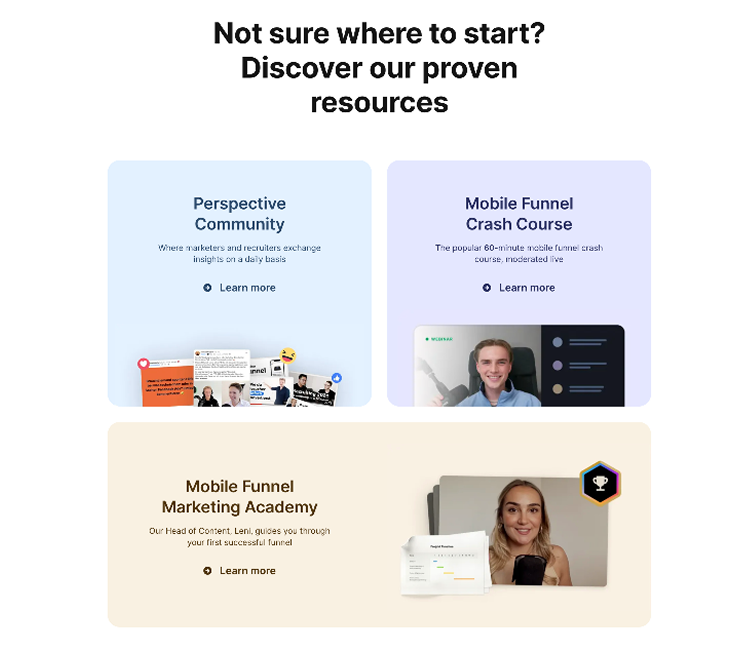 Perspective Resources section