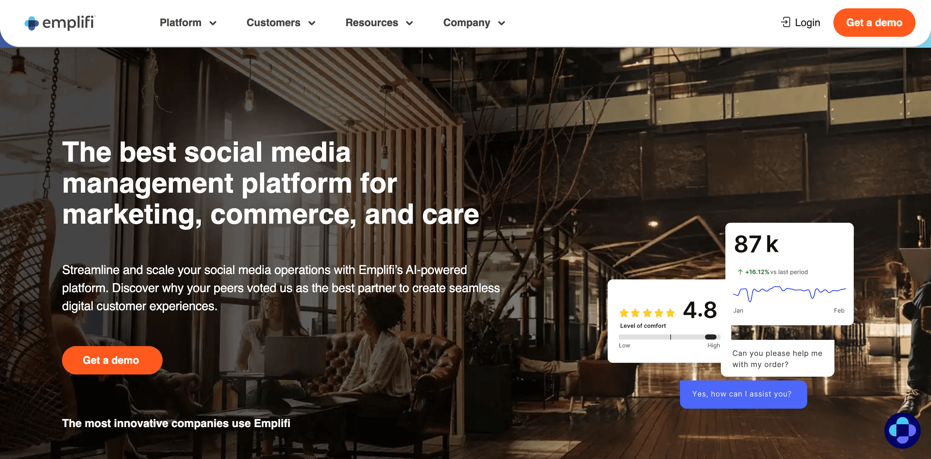 Emplifi Hero section