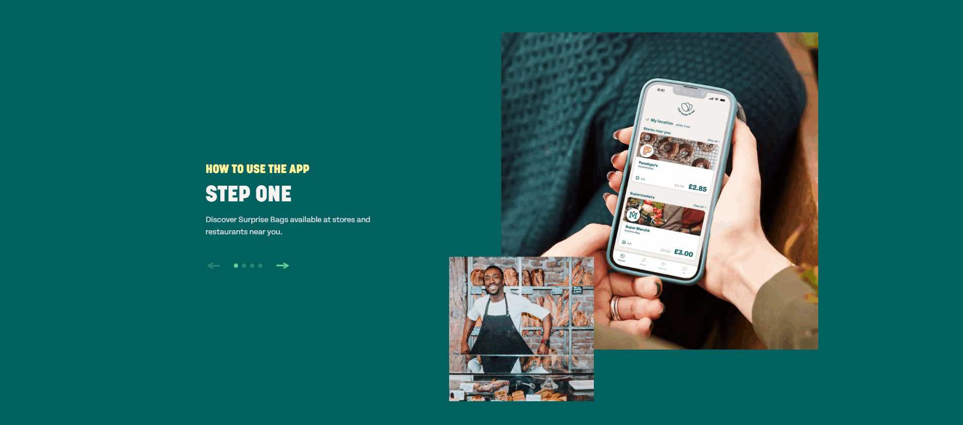 Too Good To Go how it works section