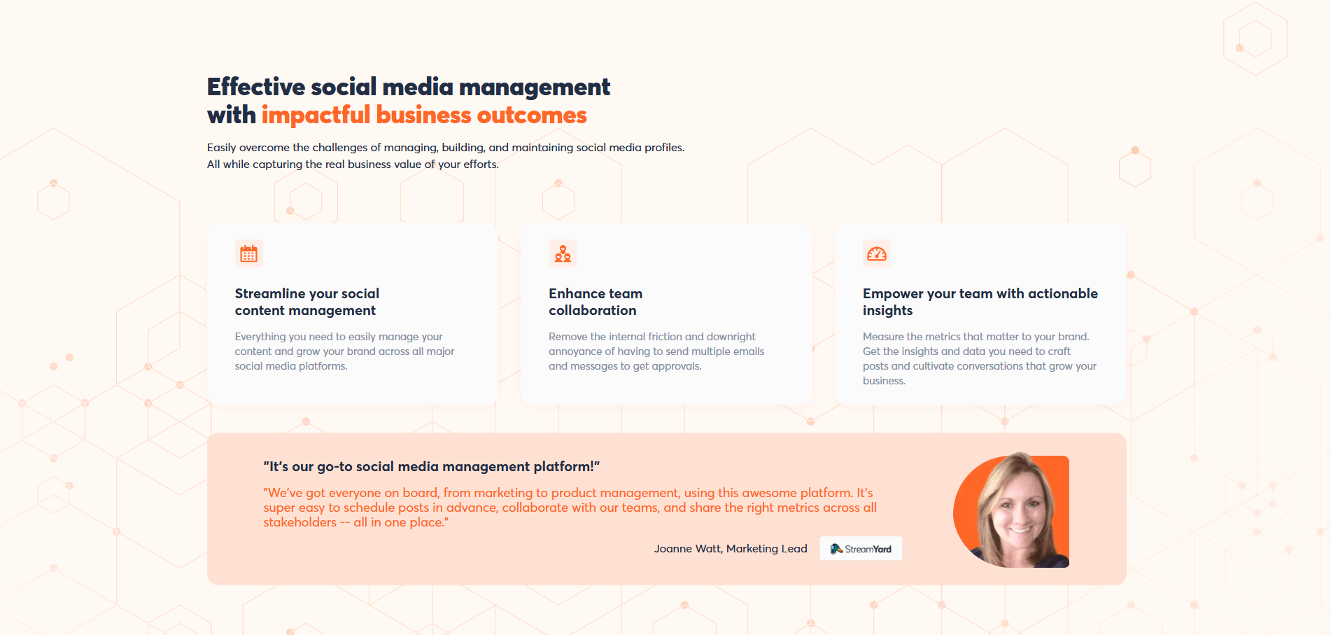 Agorapulse Use Cases section